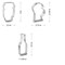 CookieCutter.com 3 Piece Drinks Cookie Cutter Set Beer Mug, Latte Cup, Bottle, USA